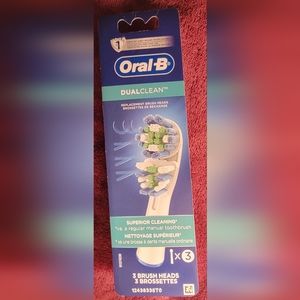 Oral-B Dual Cleaning Action Replacement Brush Heads - 3 Pack ~